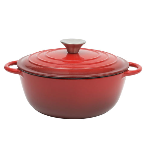 Gibson Home Addlestone front view showing pot and lid, stylish serving benefit