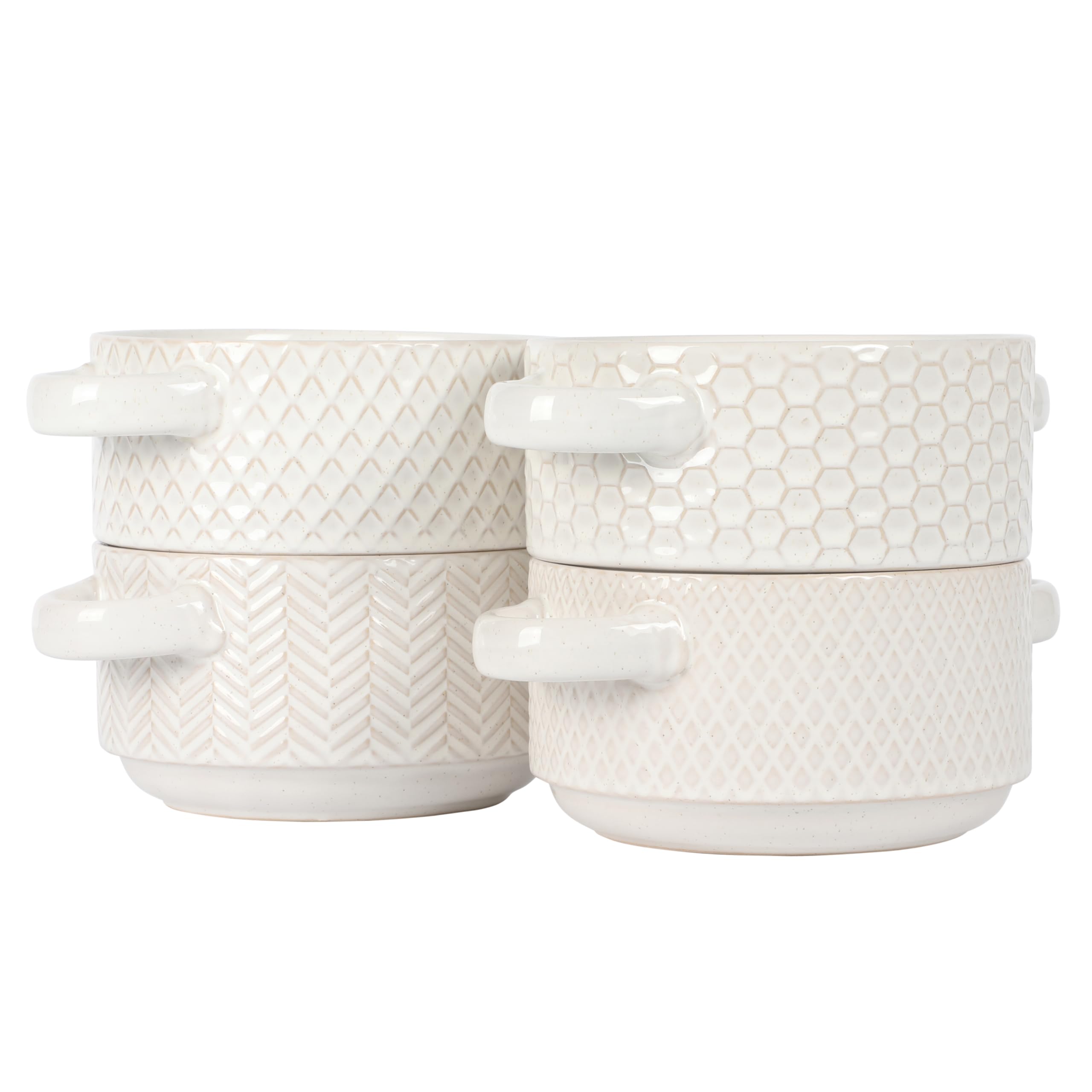 Gibson Elite bowl filled with French onion soup illustrating oven-to-table presentation and serving ease