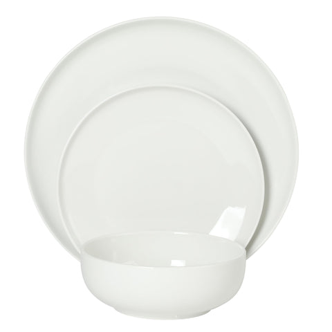 Gibson Home plated meal on Havenstone set showing stylish everyday entertaining and presentation