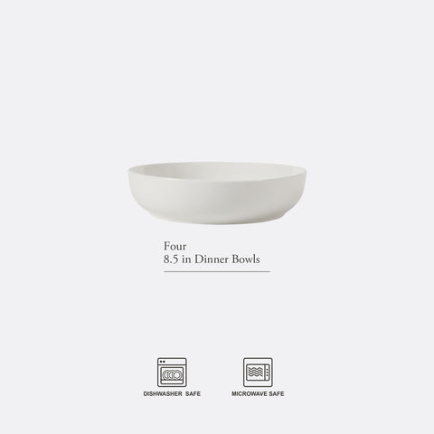 Gibson Home top-down image showing wide 8.5-inch surface ideal for plating and presentation
