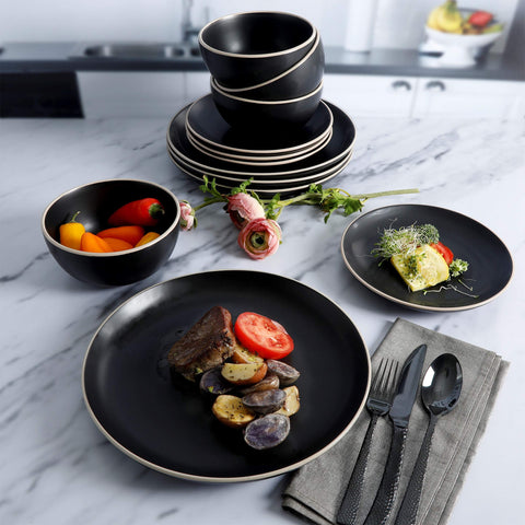Gibson Rockaway dinner plate plated entree emphasizing clean presentation