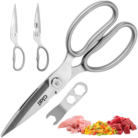 Gidli front packaging showing stainless steel shears and accessories, highlights durability