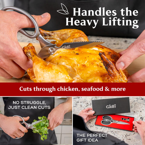 Gidli peeler and bottle opener detail on handle, offering multi-tool convenience