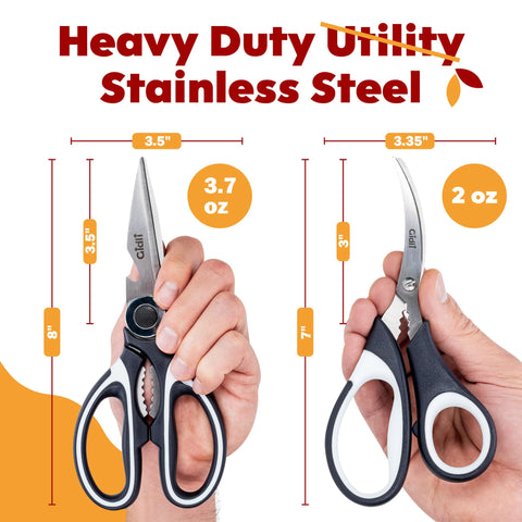 Gidli stainless-steel blades highlighting rust-resistant finish for long-lasting sharpness