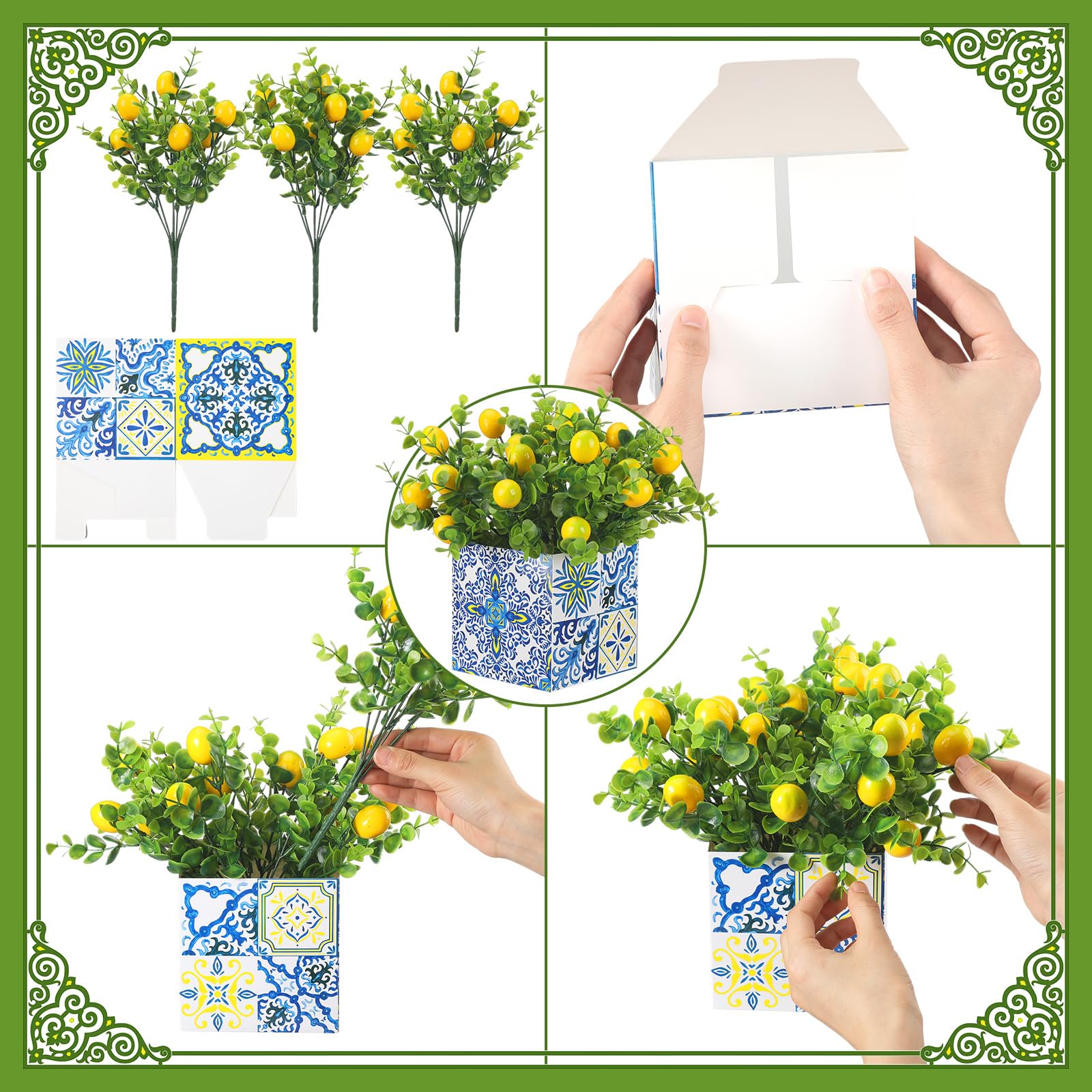 Giegxin detailed faux eucalyptus texture conveying low-maintenance greenery