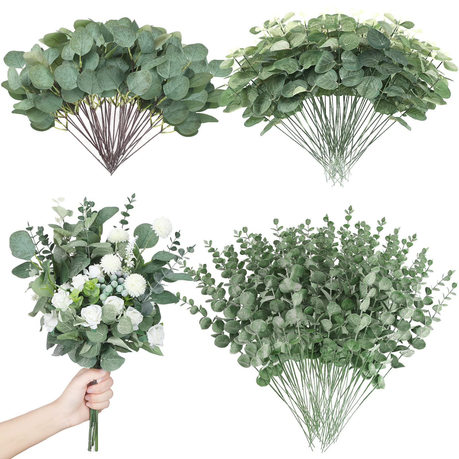 Giegxin front packaging showing 180 eucalyptus stems and quantity benefit