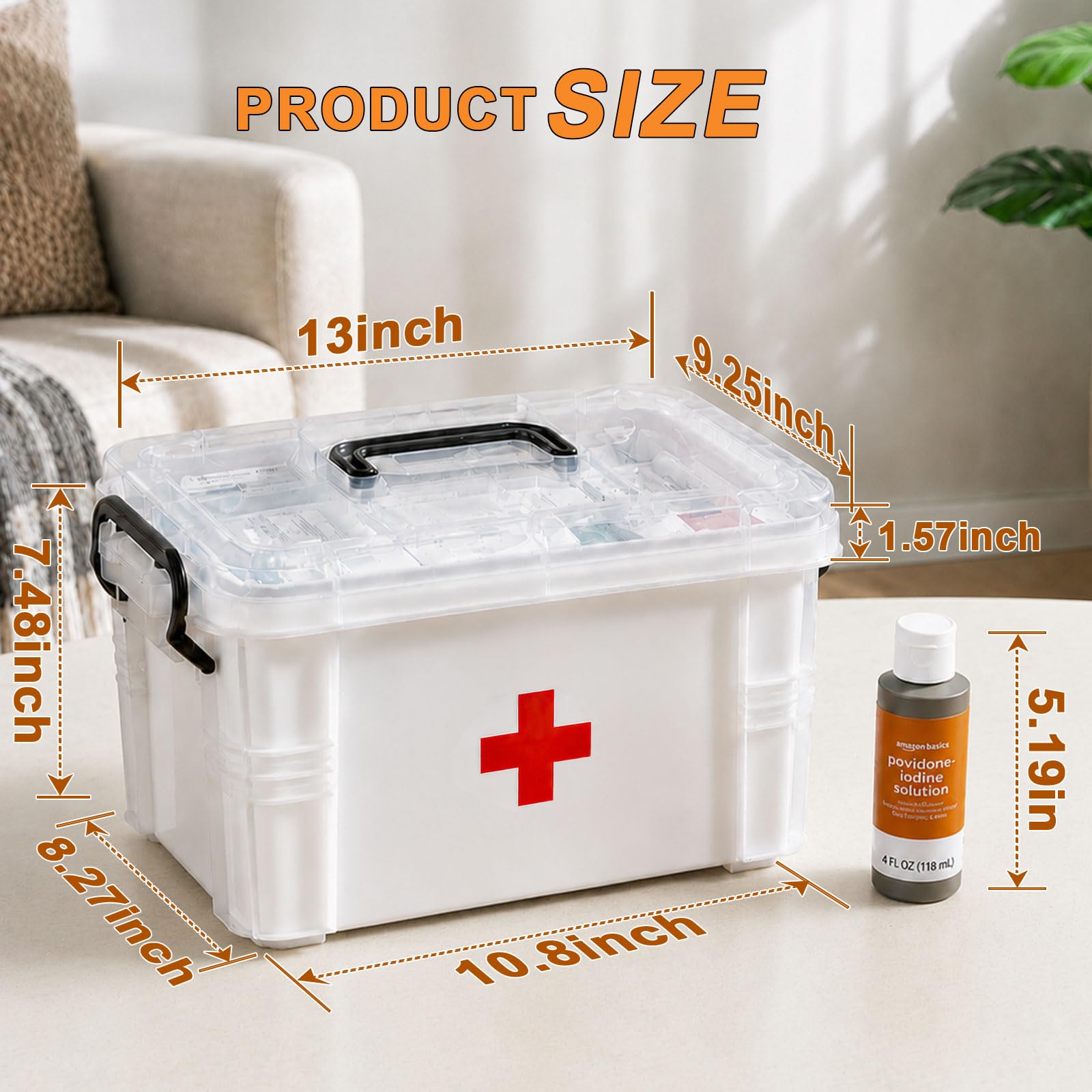 Gifhomfix open box showing removable top tray and easy access organizing benefit