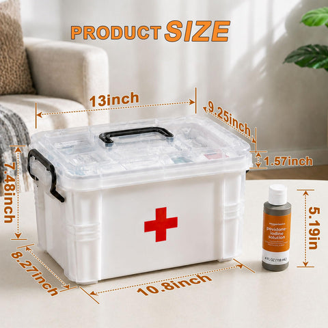 Gifhomfix open box showing removable top tray and easy access organizing benefit