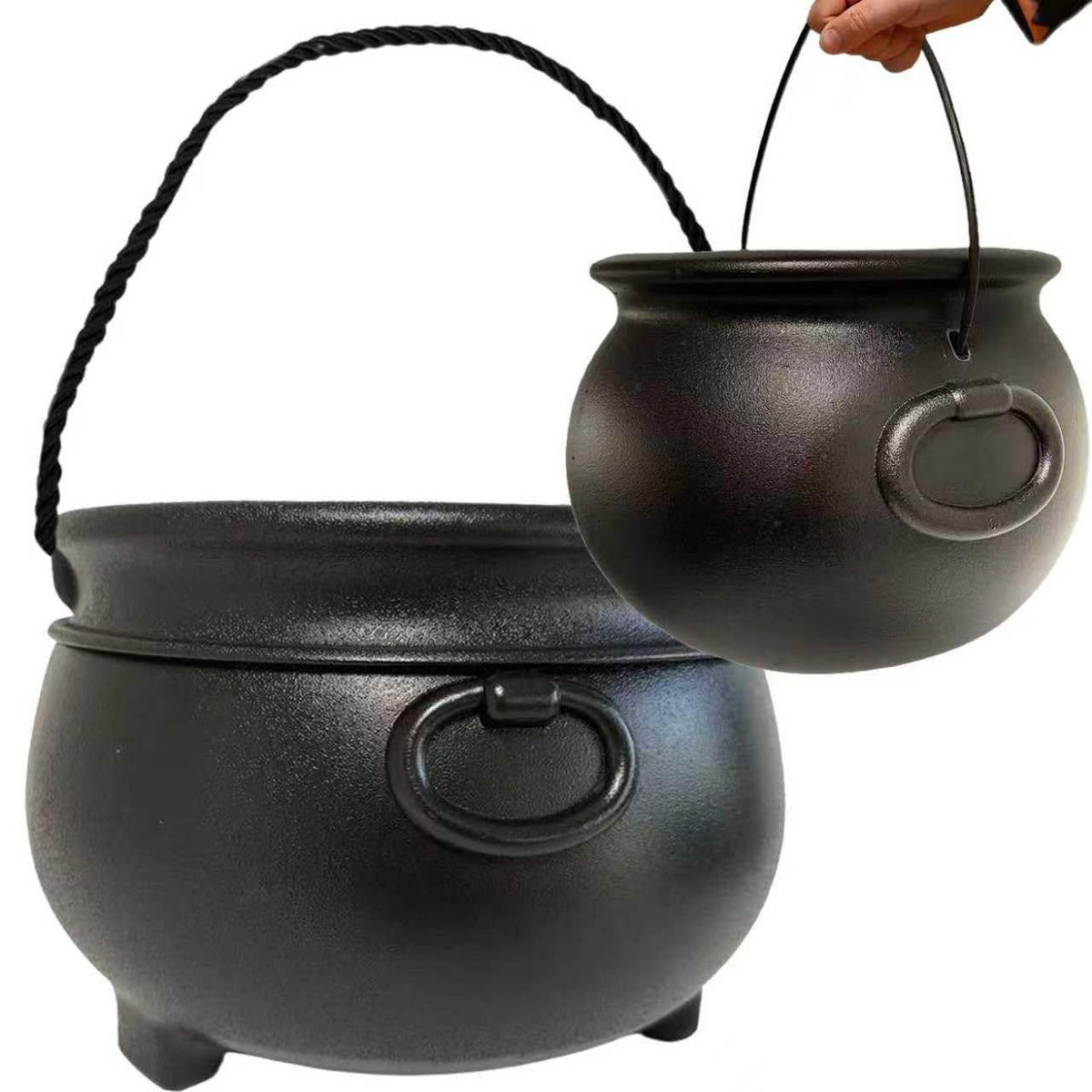 GiftExpress front view of both cauldrons showing set and versatility