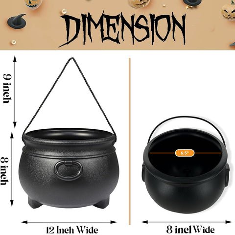 GiftExpress cauldrons in a Halloween tabletop display creating spooky decor