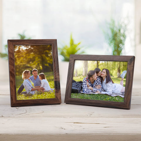 Giftgarden cardboard back with rotary clips open for easy picture changes and convenience