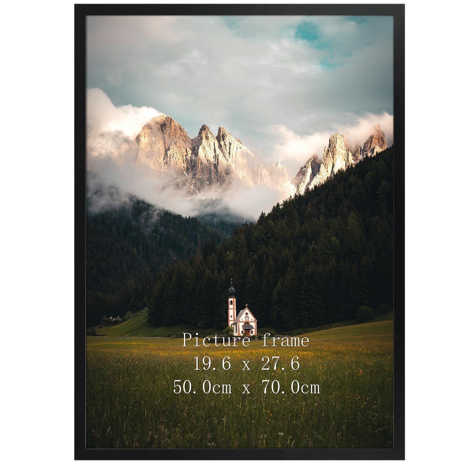 Giftgarden front view showing sleek black frame and clean border for elegant display