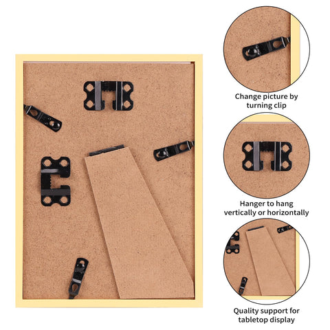 Giftgarden mat and back panel detail showing removable mat and hardware benefit: simple photo changes