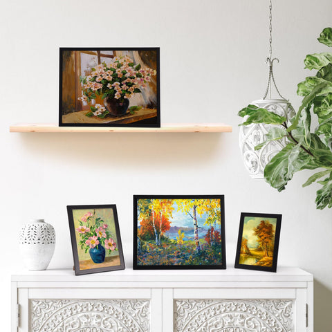 Giftgarden frame on tabletop easel showing portrait display benefit: versatile placement