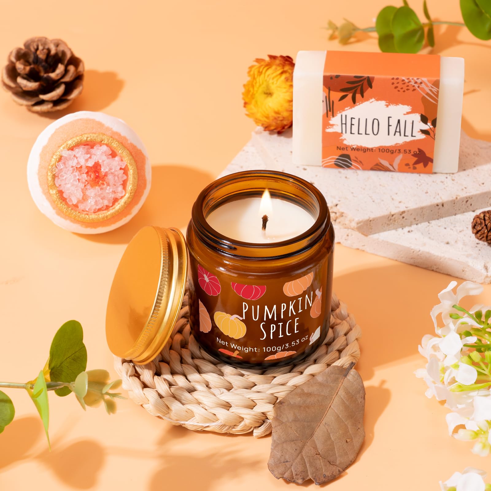 Giftissimo lifestyle scene on bedside table benefit: creates relaxing home retreat