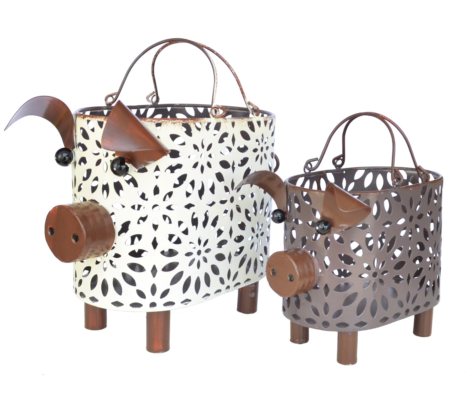 GIFTME 5 pig basket front view showing rustic storage benefit