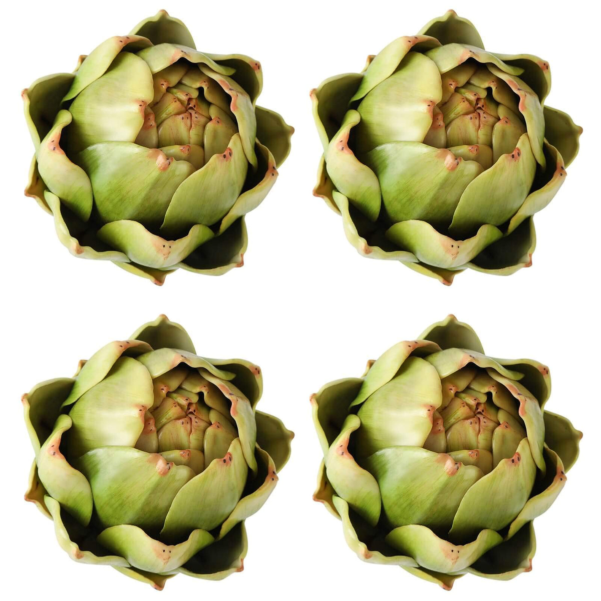 GiftYou artificial artichokes front view showing lifelike shape and durable finish