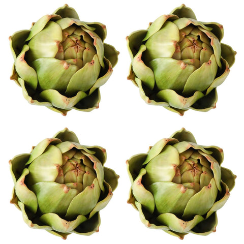 GiftYou artificial artichokes front view showing lifelike shape and durable finish