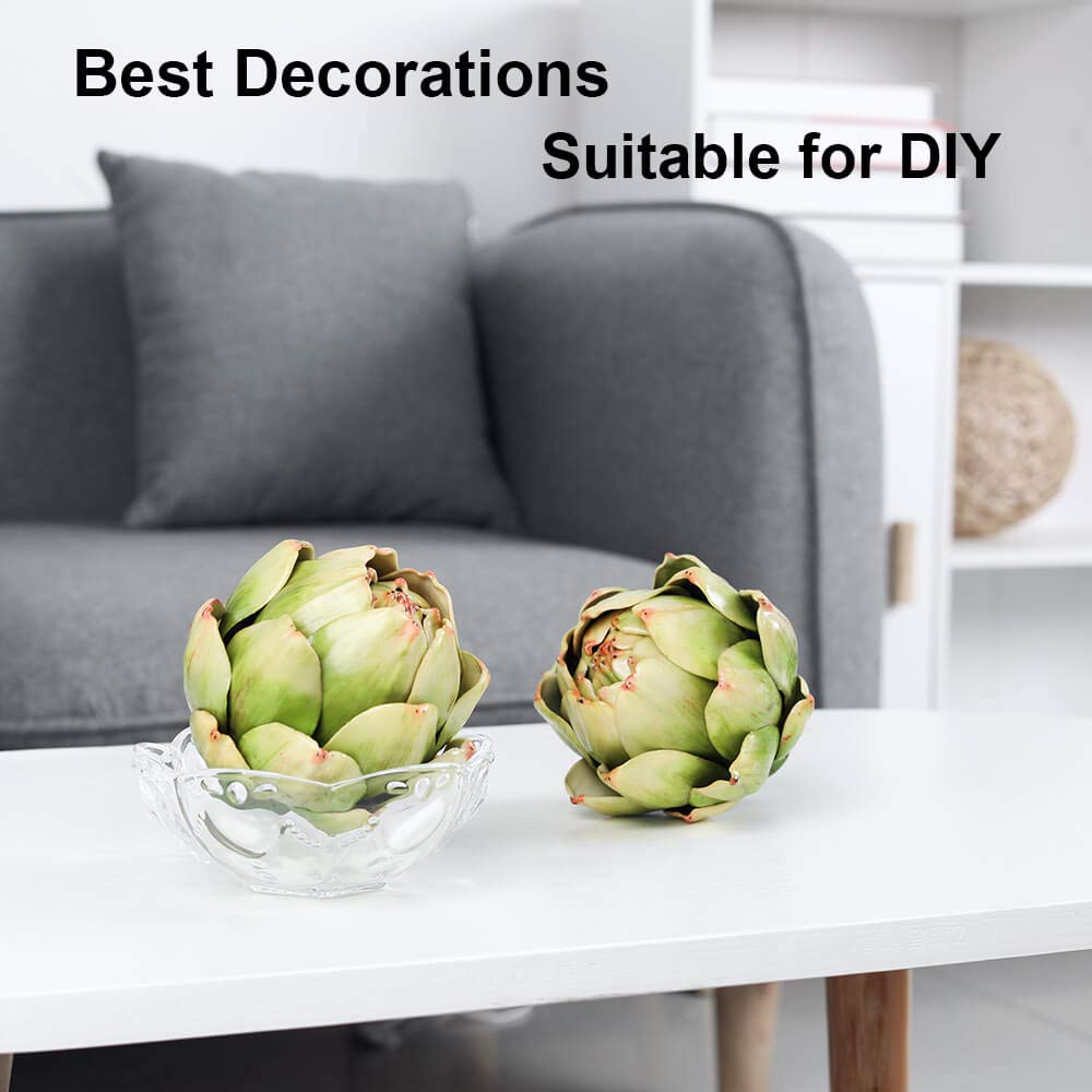 GiftYou artichokes arranged in a wreath-making scene for craft-friendly use