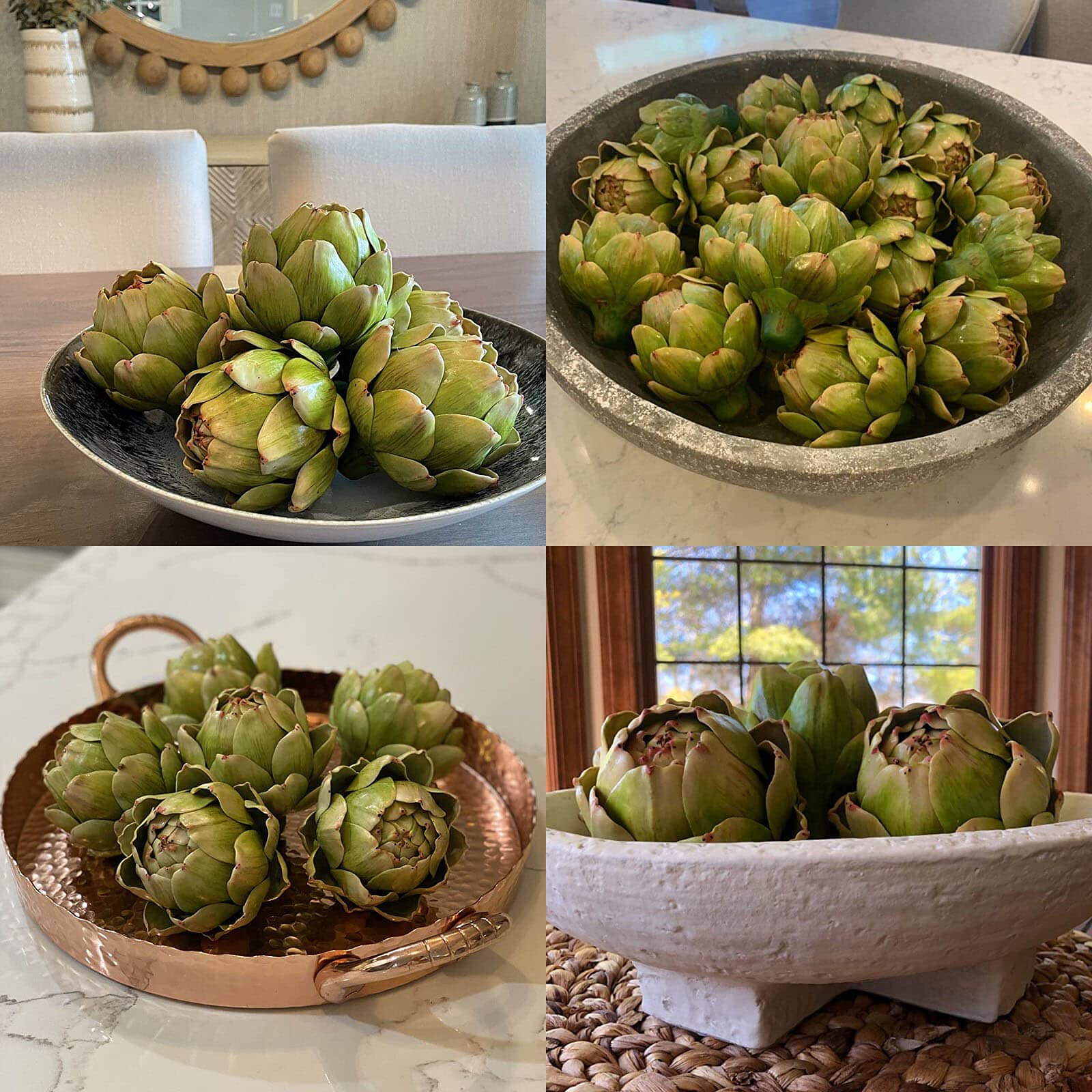 GiftYou artichokes used in wreath craft for seasonal DIY charm