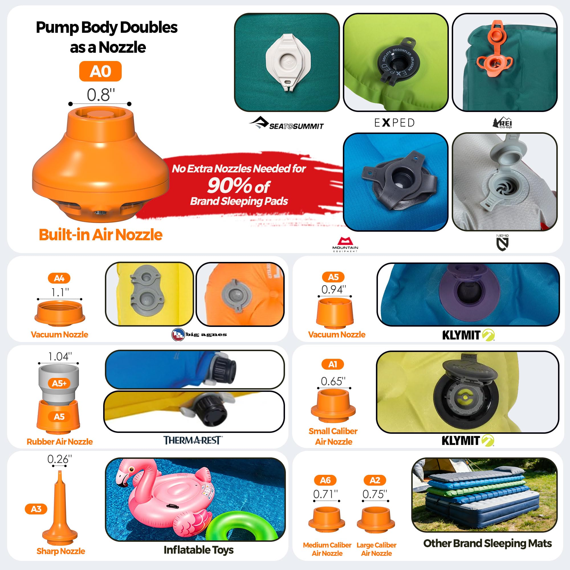 GIGA PUMP hooked to backpack strap by USB loop, convenient carry and secure storage