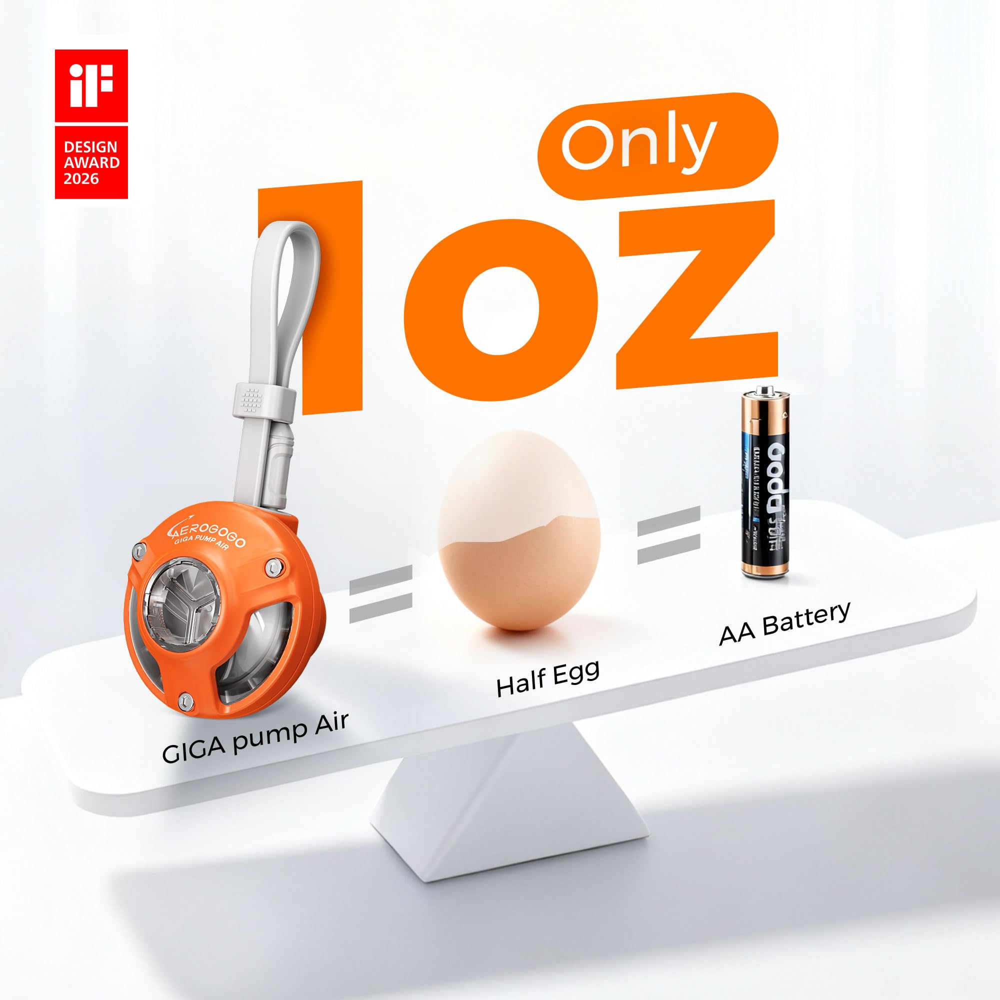 GIGA PUMP nozzle kit and eight adapters displayed, ensures wide valve compatibility