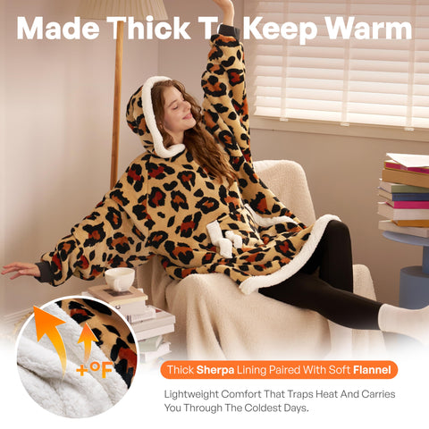 Giggling Getup close-up sherpa texture highlighting soft plush feel and comfort