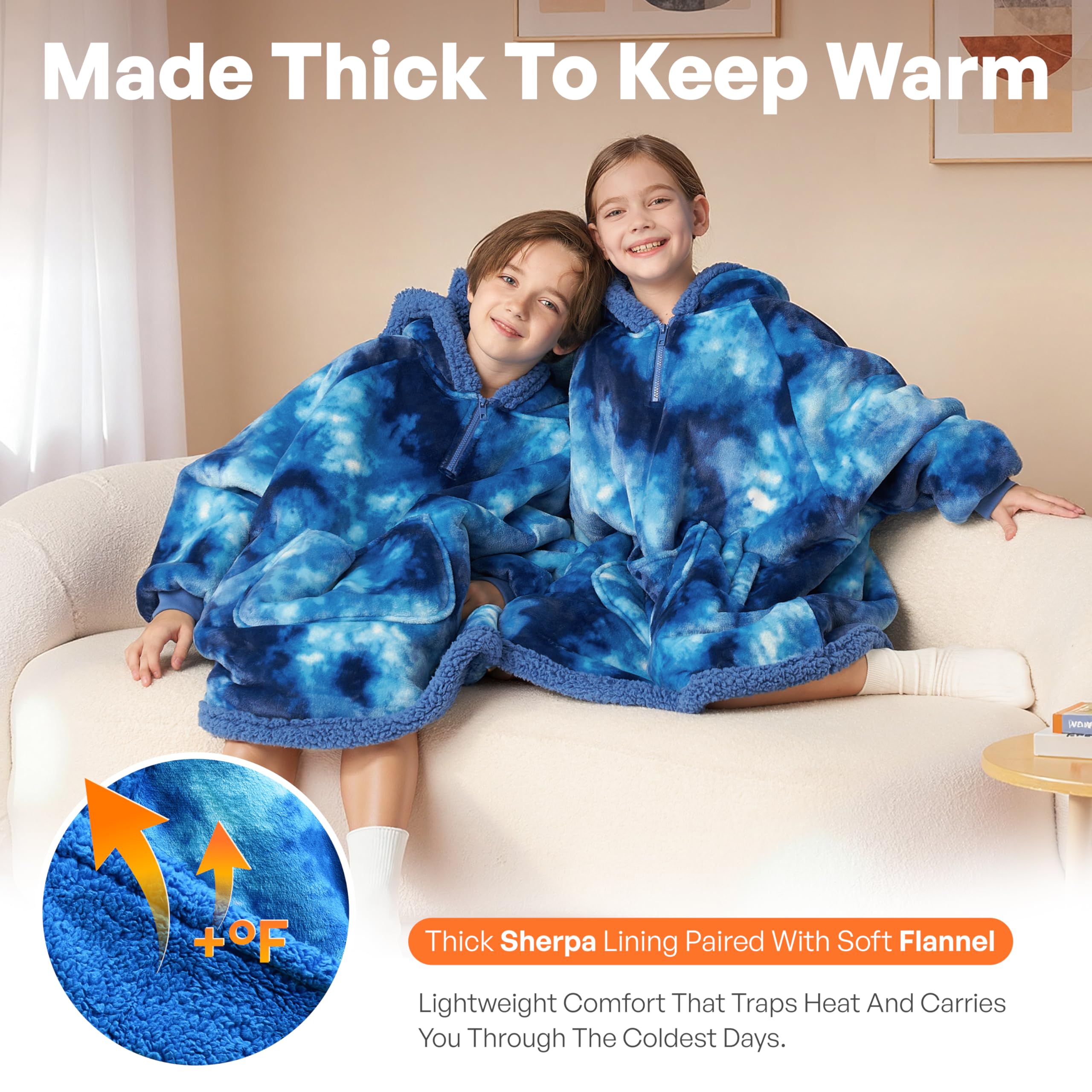 Giggling Getup sherpa lining close-up highlighting plush warmth