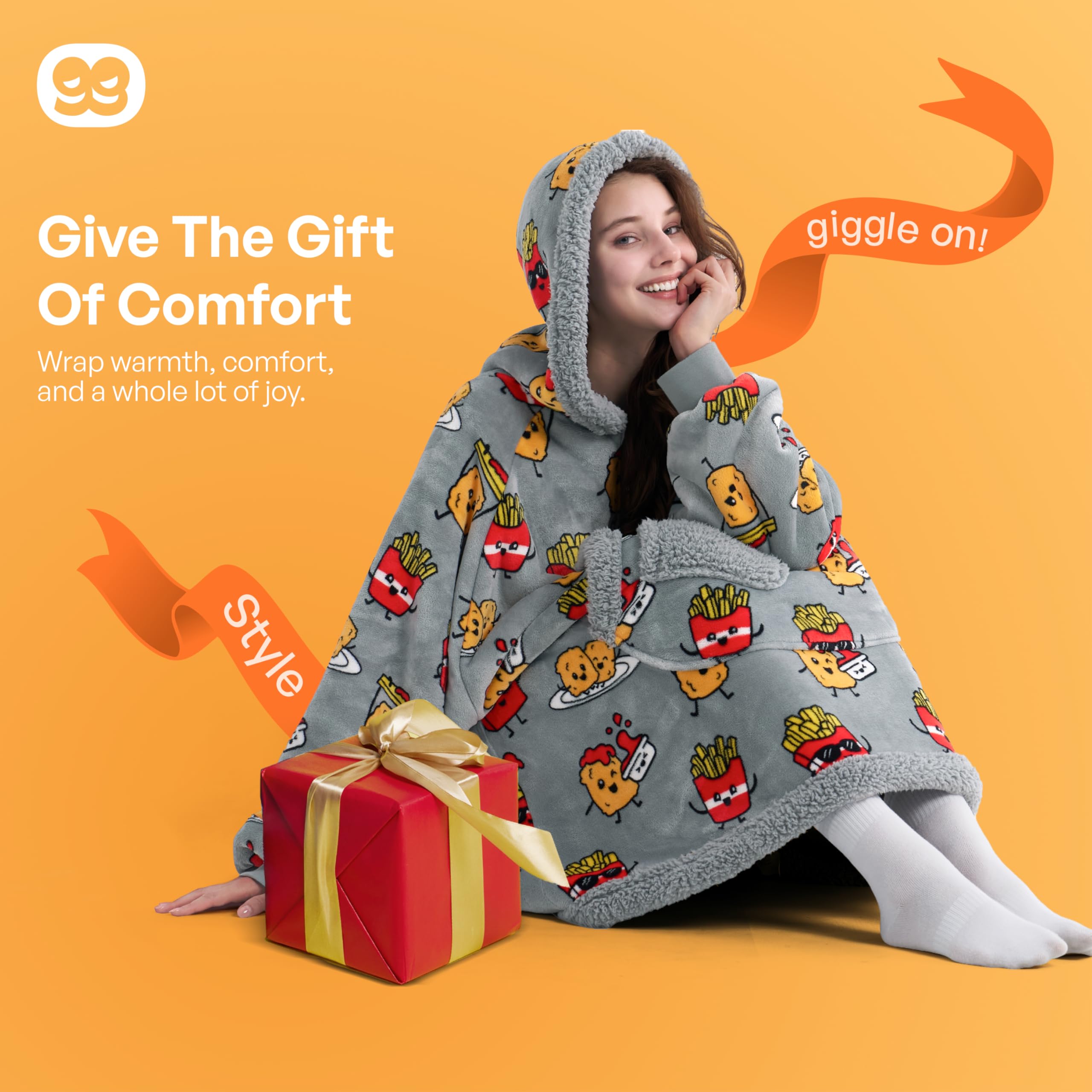 Giggling Getup neatly folded in gift-ready packaging for easy-presenting convenience