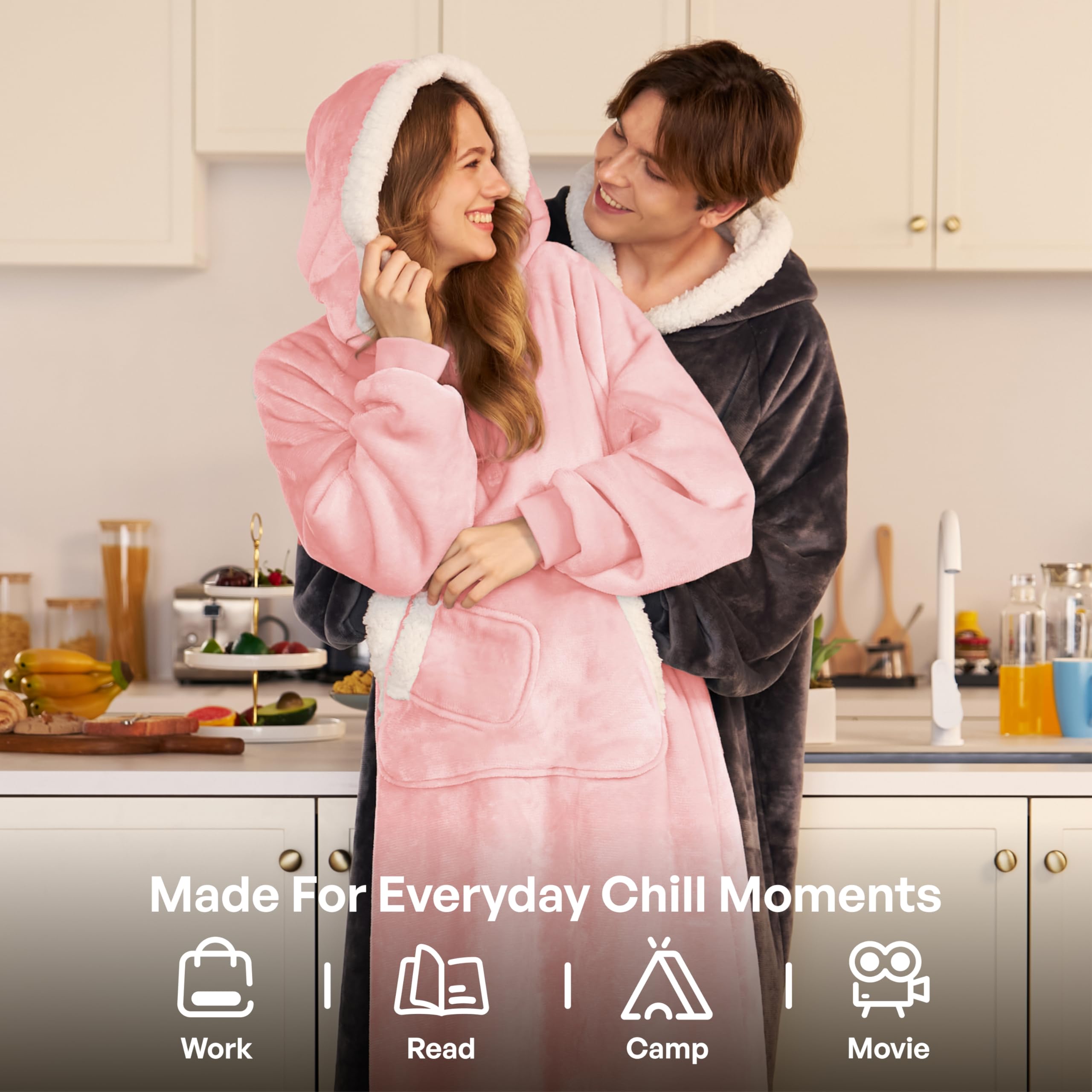 Giggling Getup lifestyle couch lounging scene illustrating relaxed home use