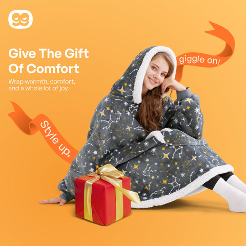Giggling Getup lifestyle evening movie setting showing cozy, gift-ready appeal