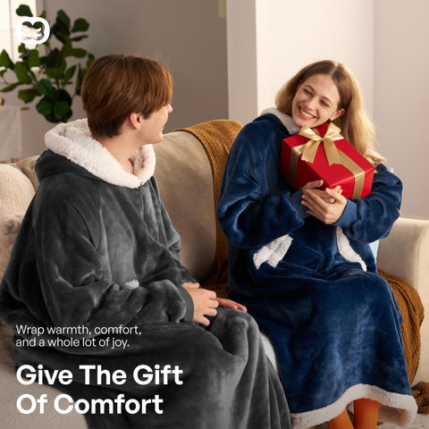 Giggling Getup worn in living room lifestyle scene creating cozy home atmosphere