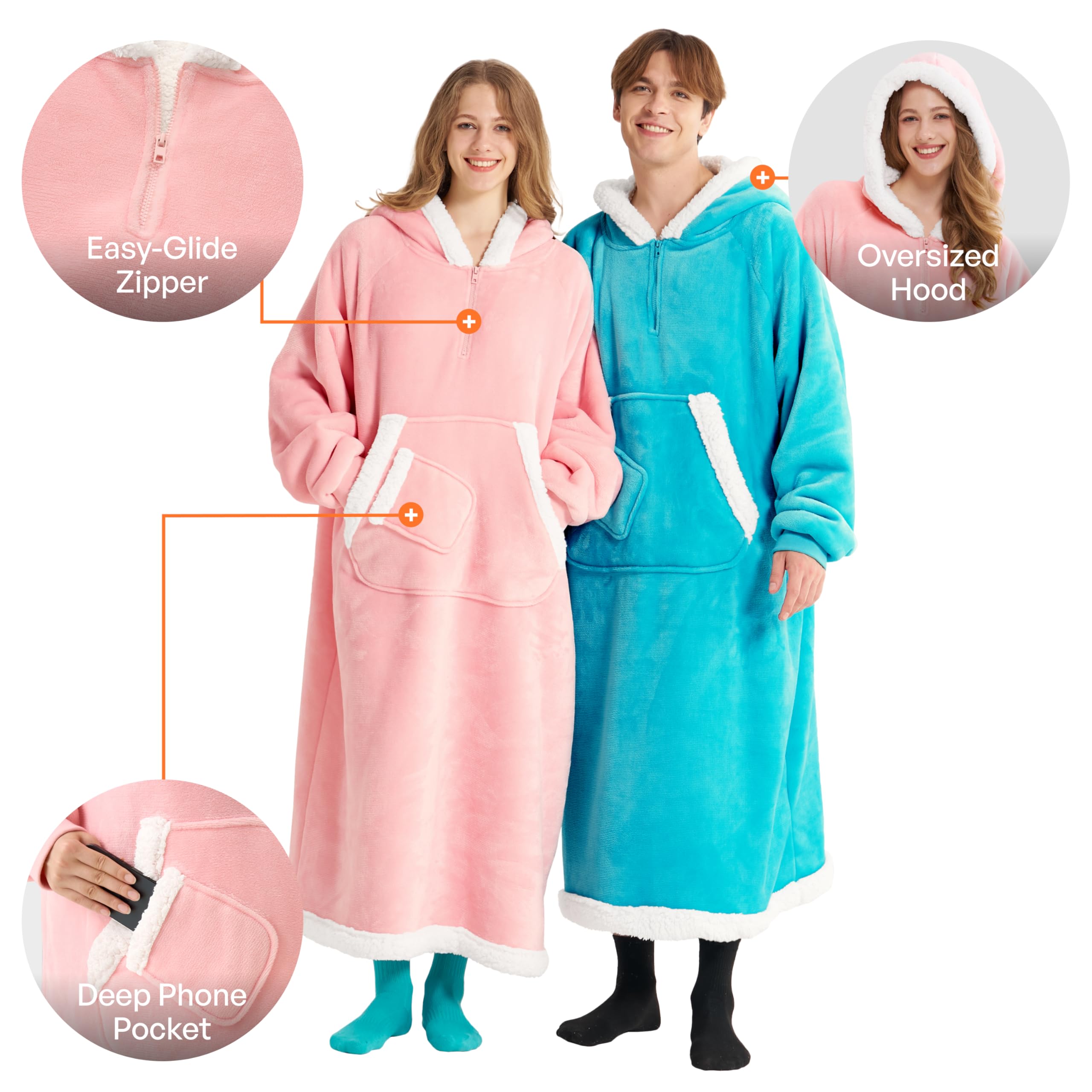 Giggling Getup pocket and phone compartment detail securing device and hands