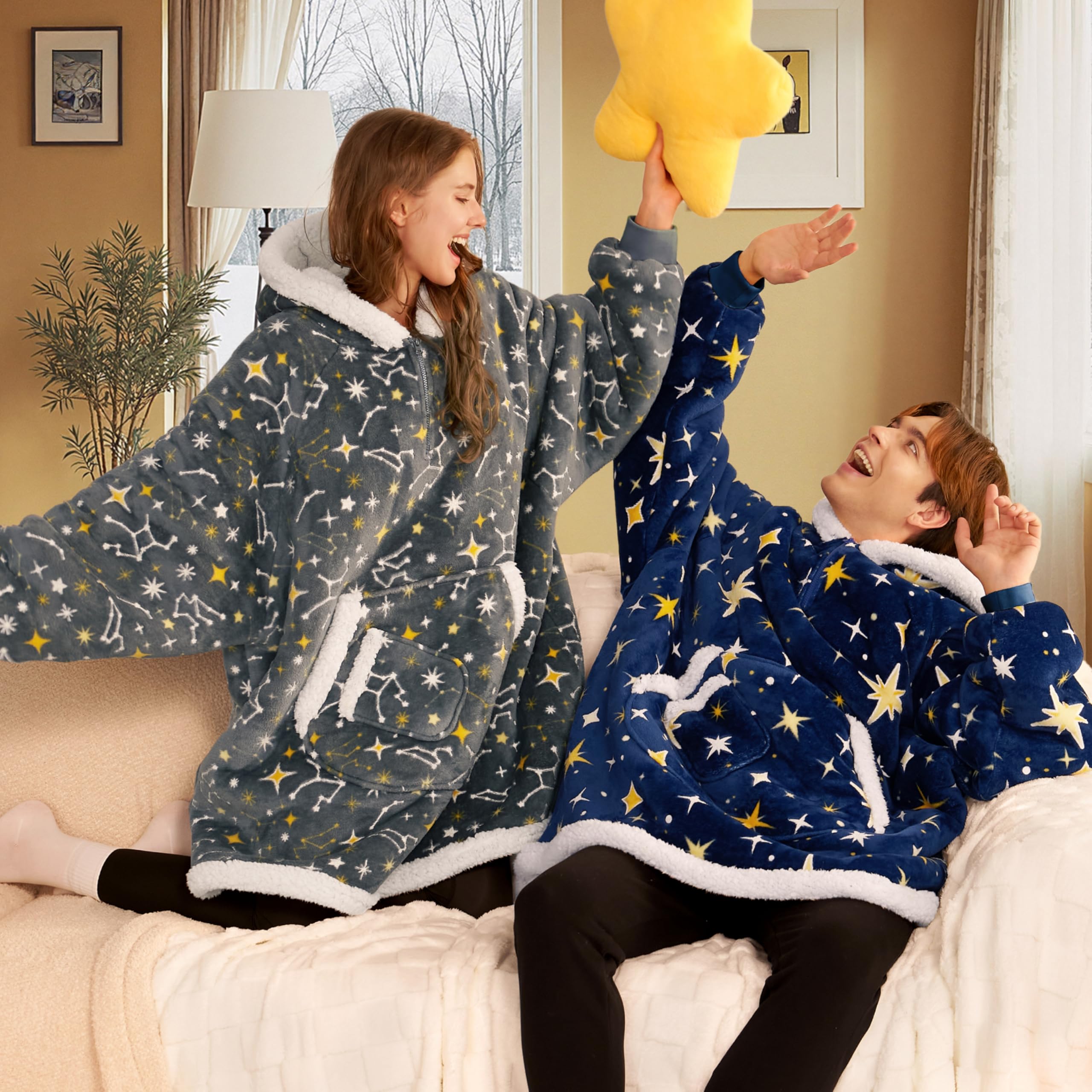 Giggling Getup size comparison with chair showing generous coverage for seated comfort