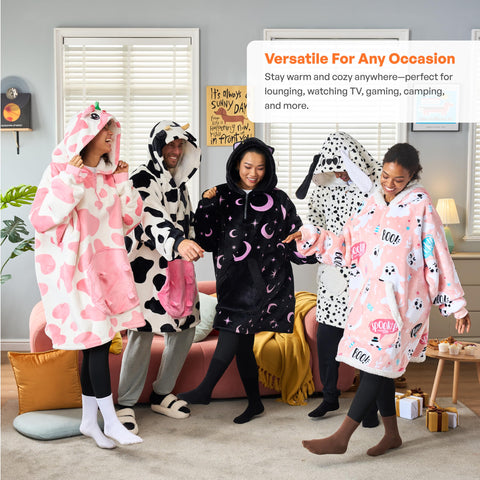 Giggling Getup size comparison with person showing oversized scale and coverage advantage