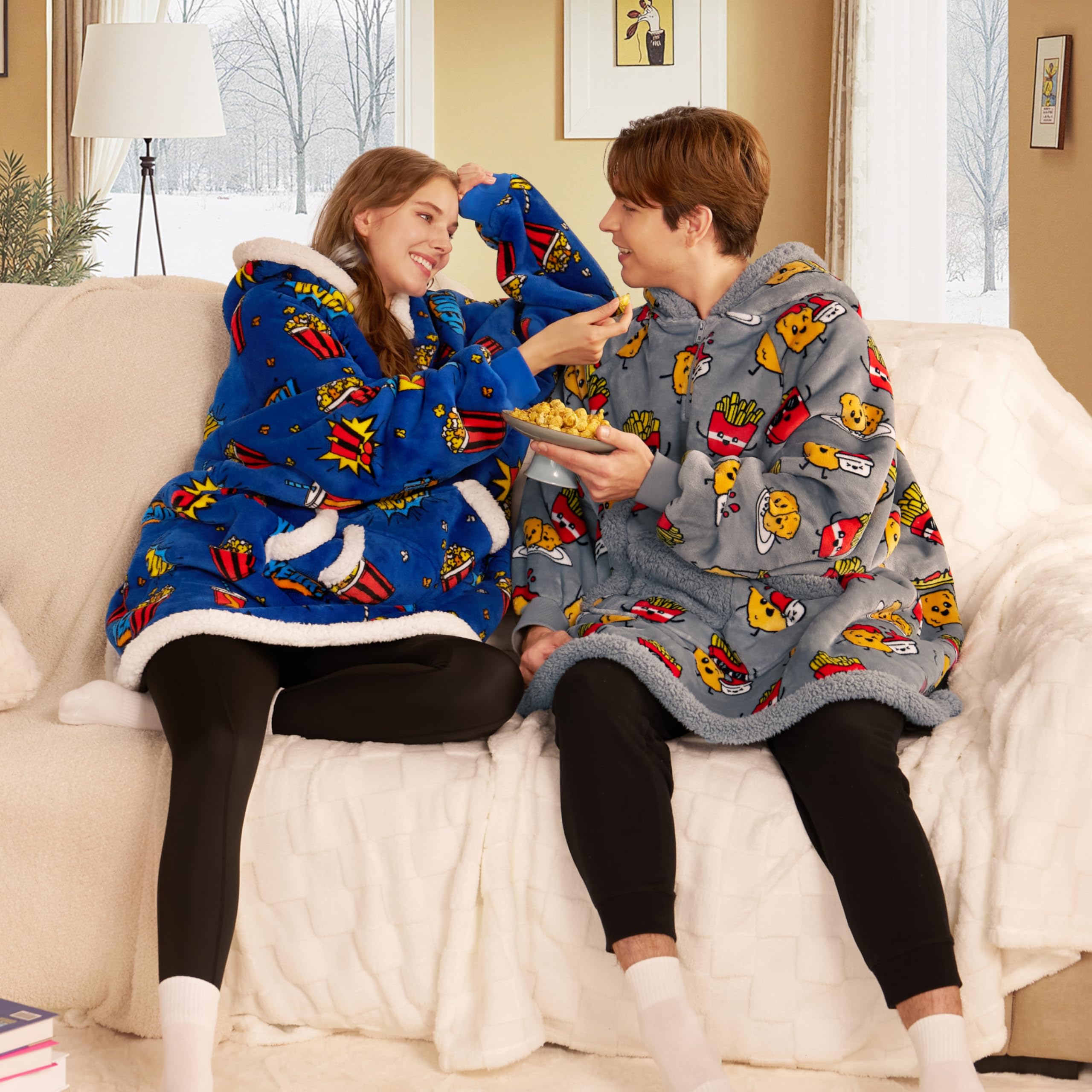 Giggling Getup on model showing scale and oversized comfort for relaxed wear