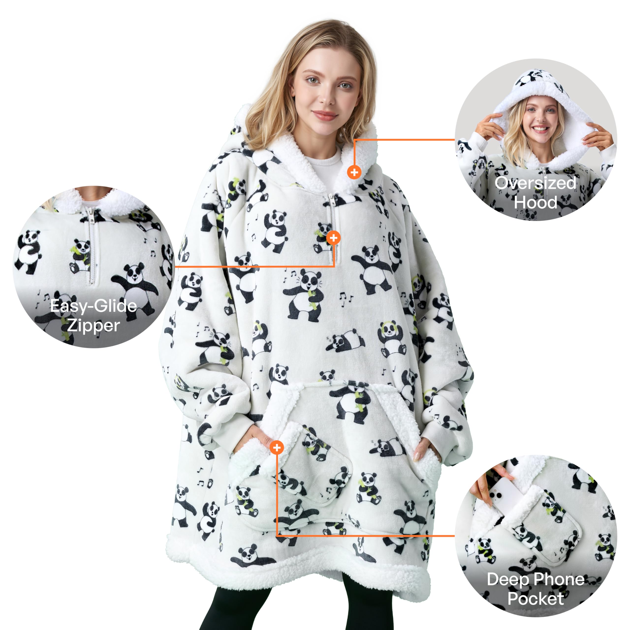 Giggling Getup zipper and phone pocket detail securing device and access