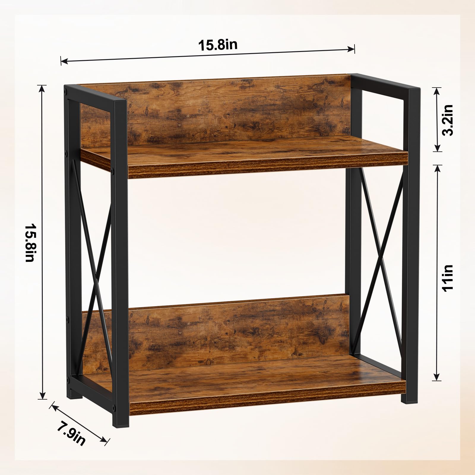 Giikin metal frame detail with matte black finish for steady support