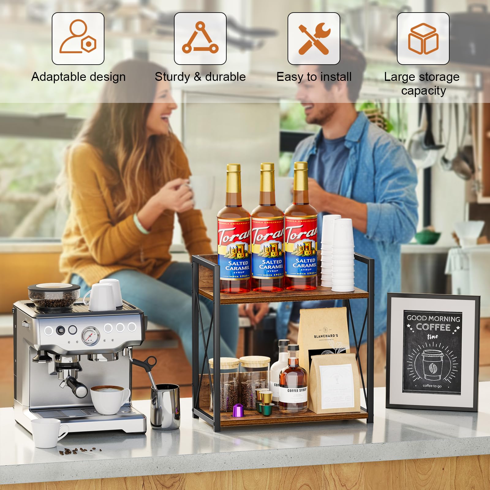 Giikin size scale with mug demonstrates compact footprint and fit