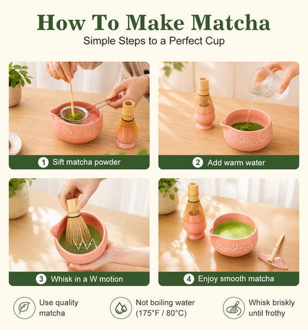 Giiouni bamboo whisk holder with scoop, protects prongs and extends life