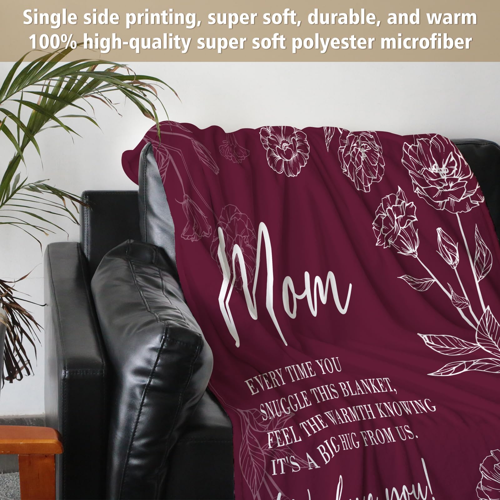 GiltGlimmer folded blanket next to a book to show generous 60x80 size