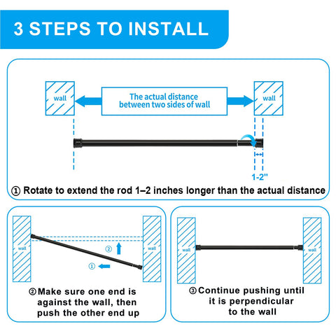 Ginbel Direct used as closet rod to maximize hanging storage space