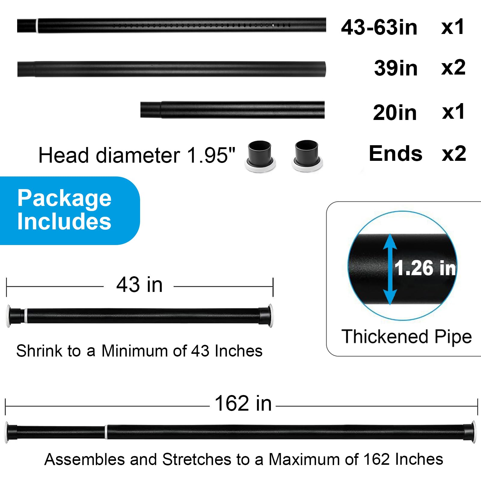 Ginbel Direct rod next to tape measure illustrating reach and scale advantage