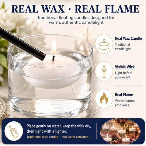 ginitiri retail packaging box of 48 candles highlighting bulk convenience