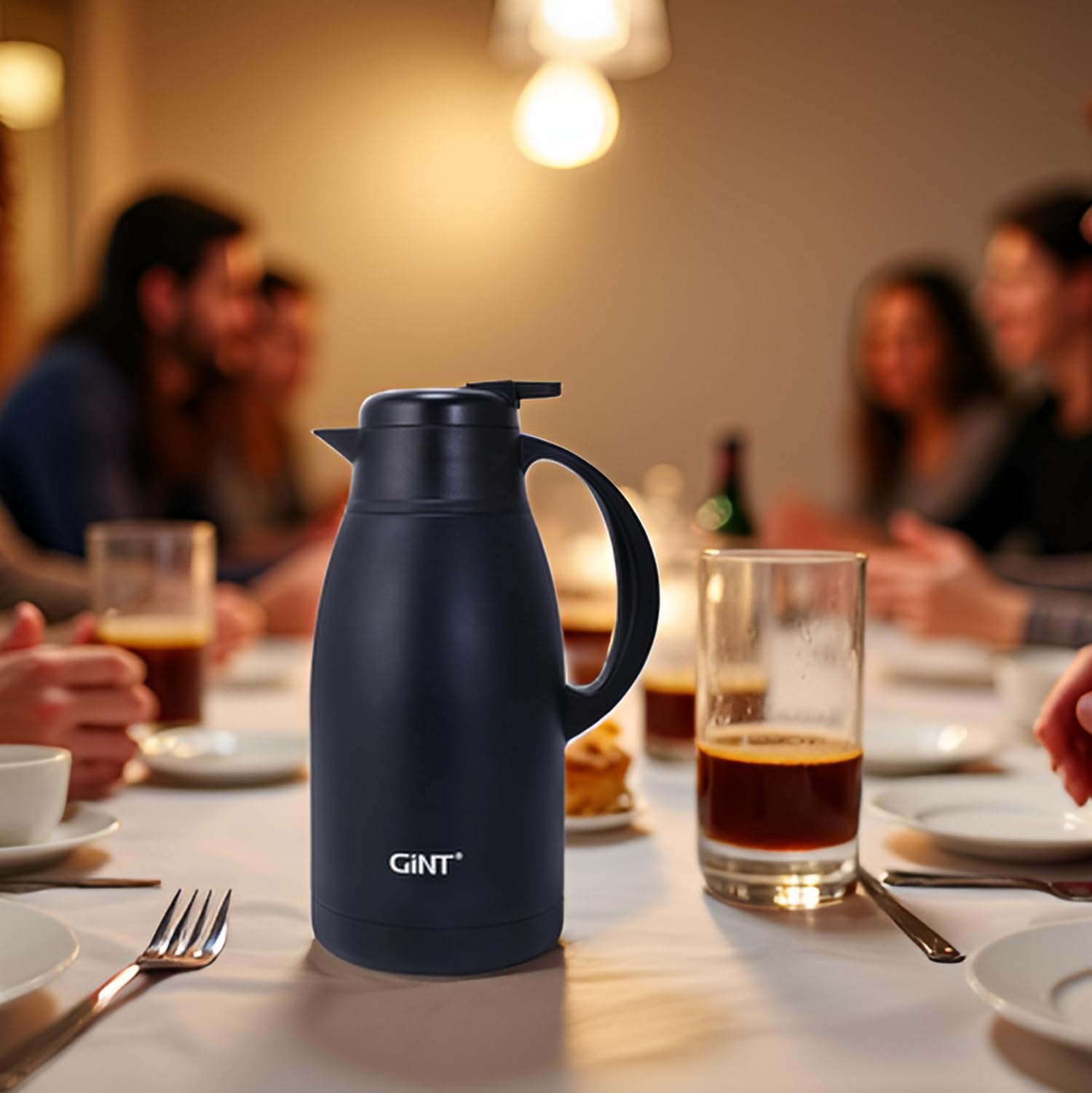 GiNT carafe in office breakroom enabling hot coffee service for teams
