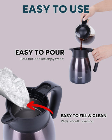 GiNT carafe on dining table in lifestyle scene enhancing serving presentation