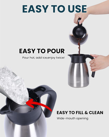GiNT carafe on kitchen table in lifestyle setting for convenient everyday use