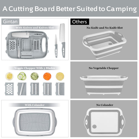 Gintan interchangeable blades close-up demonstrating easy swaps and versatile slicing