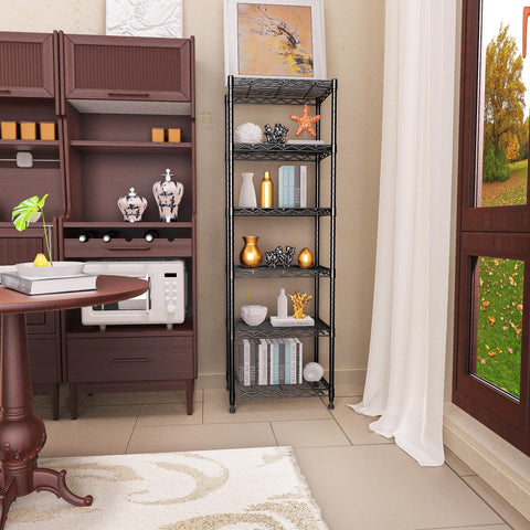 GIOTORENT shelving in bathroom with towels and toiletries showing moisture-resistant storage benefit