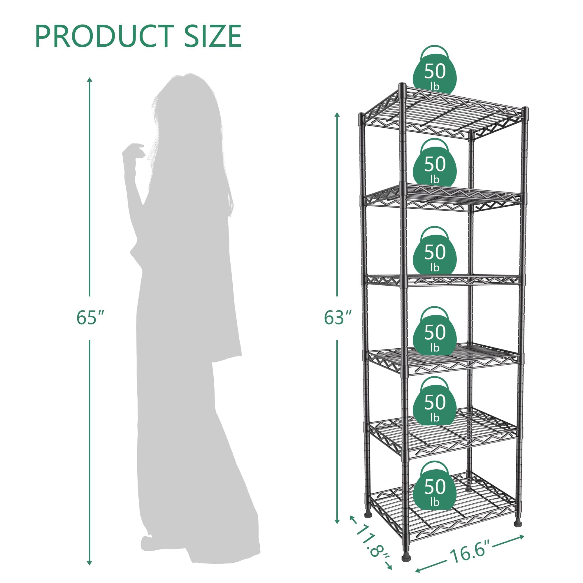 GIOTORENT shelf loaded with pantry jars and cans showing high-capacity organization benefit